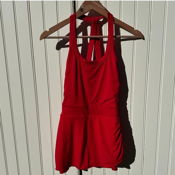 FP Movement Free People Little Bit of Love Skortsie Shortsie Winterberry Red XS - Picture 3 of 15